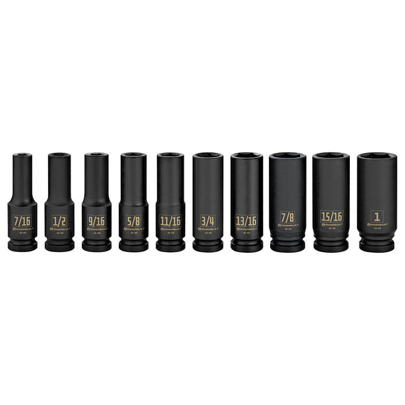 1/2″ Dr 10pc Imperial Deep Impact Socket Set