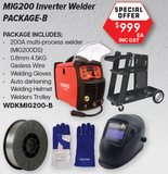 WELDCO 200D Inverter MIG / ARC (MMA)/ DC Lift TIG welder 15A Plug Package B